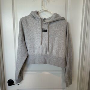 Adidas Cropped Hoodie Sweatshirt
